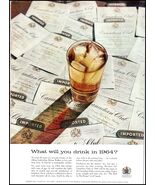 1958 Canadian Club &quot;Canadian Whiskey&quot; PRINT AD What Will You Drink In 19... - $7.59