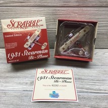 1931 Stearman Bi-Plane Die-Cast 1:52 Limited Edition Scrabble Crossword ... - $14.84