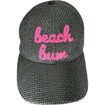 Time and Tru &quot;Beach Bum&quot; Women&#39;s Adjustable Strapback Straw Baseball Cap - $11.88