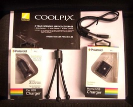 AC Adapter + USB Cable for Nikon S3200, S4200, S6400, S9050, S9400, S9500, S3500 - £11.50 GBP