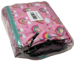 Small Day Pack Backpack for Girl's 15" Pink Rainbows -  Padded Adjustable Straps image 4