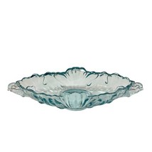 Jeannette Pale Blue Oblong Handled Glass Bowl Dish 17 1/4&quot; Long GUC Vintage - £37.33 GBP