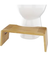 Squatty Potty Oslo Folding Bamboo Toilet Stool – 7 Inches, Collapsible, ... - $37.99