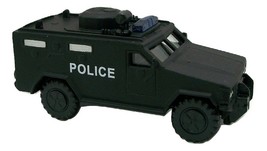 Police SWAT Truck Black Die Cast Metal Collectible Pencil Sharpener - £6.32 GBP