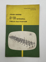 John Deere C-10 C10 Integral Field Cultivator Operators Manual Owners Book 1190 - £9.63 GBP