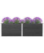 Garden Raised Bed for Backyard Raise Wood Plastic Composite 78.7 x 19.7 ... - £433.68 GBP