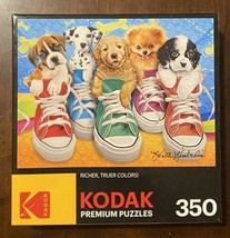 Kodak 350 Piece Puzzle Sneaky Pups in Large Shoes 350 Lg Pieces Lot of P... - $10.09