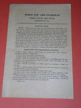 World War II War Department Pamphlet Vintage 1943 - $29.99
