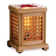Wood and Cane Electric wax Warmer with Blueberry wax melts - £39.37 GBP