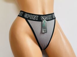 Women&#39;s L Gray Sport Panties, Briefs, Underwear, Lingerie, Thongs - Brand New - £3.98 GBP