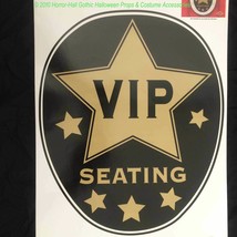 Hollywood Star Toilet Topper-VIP SEATING-Party Sticker Cling Bathroom Decoration - £5.23 GBP