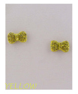 Bow earrings w/decorative rhinestones - €6,82 EUR