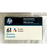NEW HP B3B08AN 61 Economy Ink Cartridge Tri-Color Deskjet 1000 J410f 151... - £13.93 GBP