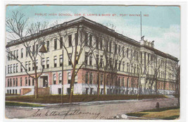 High School Fort Wayne Indiana 1917 postcard - £4.74 GBP