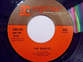 Don Ho and The Aliis-Tiny Bubbles / Born Free-45rpm-1966-VG+ - $2.97