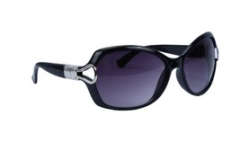 Sunglasses Black Wrap Around Frame Oversize UV 400 Polycarbonate Black L... - £11.77 GBP