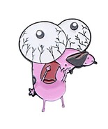 New Horizons Production Courage The Cowardly Dog Funny Metal Enamel Pin - $20.21 CAD