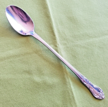 Imperial Stainless Iced Teaspoon Elysee Pattern Korea 7 5/8&quot; Scroll Edge #41547 - £6.32 GBP