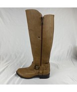 G BY GUESS Womens Brown Round Toe Riding Boot Size 6 With Buckle Zips NWT - $355.27 MXN