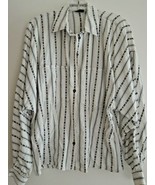 Ladies Shirt Size L Dolman Sleeve Tapered Fit Blouse L/S $65 Value LIZ C... - £17.92 GBP