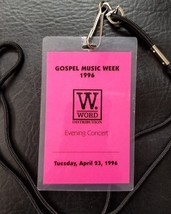 OPRY GOSPEL MUSIC WEEK APRIL 23, 1996 - EVENING CONCERT BACKSTAGE LAMINA... - $15.00