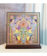 Frank Lloyd Wright Imperial Hotel Peacock Rug Stained Glass Wall Desktop... - $120.36 CAD