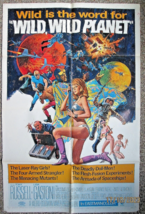 Franco Nero: (Wild Wild Planet) ORIG,1967 Movie Poster (Cult Classic Sci Fi) - £221.81 GBP