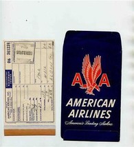 American Airlines Ticket Jacket Ticket &amp; Confirmation Ticket Pick Up Form 1956 - £37.39 GBP
