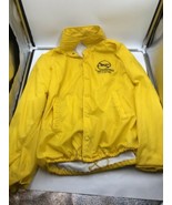 Vintage Yellow Crimestoppers Jacket Coat USA Hartwell Size Large L Movie... - $49.49