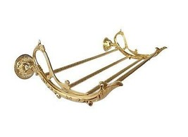 Gold clour bathroom brass  modern luxury flowers towel racks - £118.69 GBP