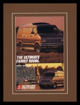 1989 Dodge Ram Van Framed 11x14 ORIGINAL Vintage Advertisement  - £27.68 GBP
