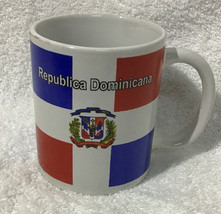 Republica Dominicana Red White and Blue Flag Souvenir Ceramic Coffee Mug - £7.91 GBP