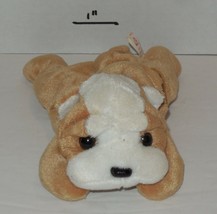 TY Wrinkles Beanie Baby The Bull Dog plush toy - £4.61 GBP