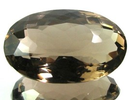 huge collectible 126.1Ct Natural Smoky Quartz Crystal Oval Gemstone - £43.67 GBP