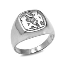 Sterling Silver Gemini Mens Zodiac Sign Ring - £37.54 GBP