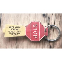 Alta Vista Charter School Key Chain Pen Stop Sign Auburn CA Home of the ... - $13.88