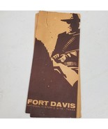 Vintage 1963 Fort Davis National Historic Site Texas Guide Brochure - $204.20 MXN