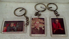 Three Vintage M*A*S*H Plastic Photo Keychains Loretta Swit Mike Farrell ... - £3.95 GBP