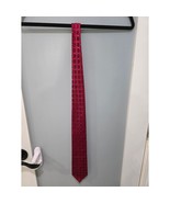 IZOD Red Blue Geometric Pattern Tie Classic Width 58&quot; Business Formal - $223.20 MXN