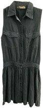 NWT Womens Size Small Anthropologie Level 99 Gray Button Front Sleeveless Dress - £19.88 GBP
