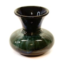 MCM Vintage Laurentienne Canada Pottery Black Green Drip Glaze Bud Vase ... - £14.22 GBP