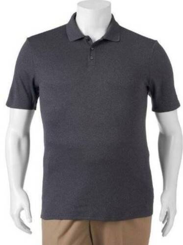 Mens Big Tall Golf Polo FILA Gray Short Sleeve Tru Dry Classic Shirt $48-sz 2X