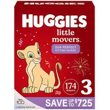 Huggies Little Movers Perfect Fitting Diapers (Sizes 3-7) - £70.92 GBP