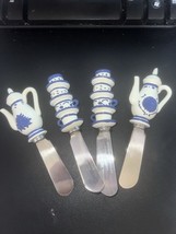 Vintage &#39;95 Boston Warehouse Coffee/Tea Butter Spreaders Set Of 4. PRE-O... - $13.81 CAD