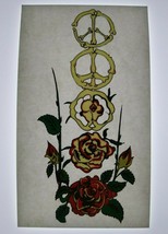 Grateful Dead Sticker Original 1980s Car Window Sticker Bones Roses Peace Sign - £16.34 GBP