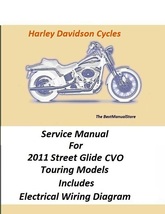 2011 Harley Davidson Street Glide CVO Touring Models Service Manual - $27.95