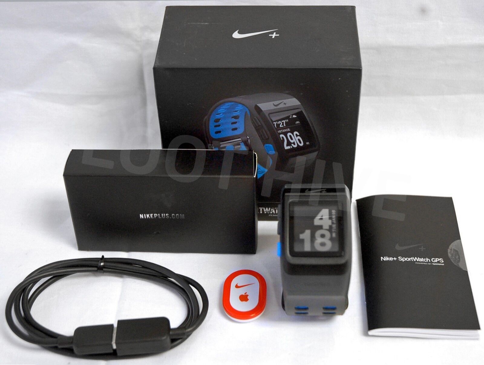 Primary image for NEW Nike+ Plus Foot Sensor Pod GPS Sport Watch Blue/Anthracite TomTom Running