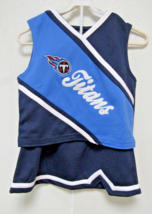 NFL Tennessee Titans Embroidered Girls Cheerleader Top and Dress Set Large 14 - £23.56 GBP