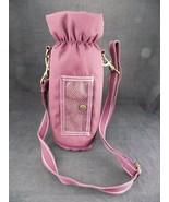 Vintage PICNIC at ASCOT Detachable Insulated WINE BOTTLE HOLDER Maroon w... - $11.87