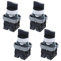 4Pcs ZB2-BE101 SPDT 2NO 4 Pin 3 Position round Top Rotary Selector Switc... - $21.99